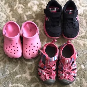 Toddler girls size 7 shoe lot